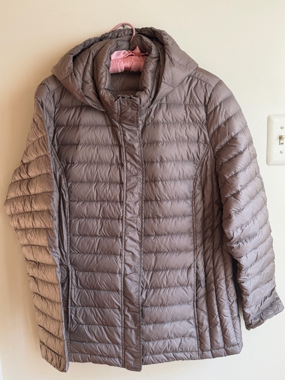 32’ Degrees Heat Lightweight Hooded Puffer Coat, size 1x